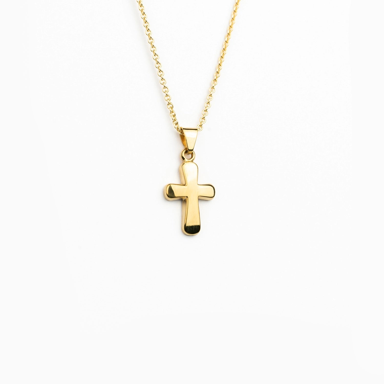 Gold Cross Necklace Petal Of Light