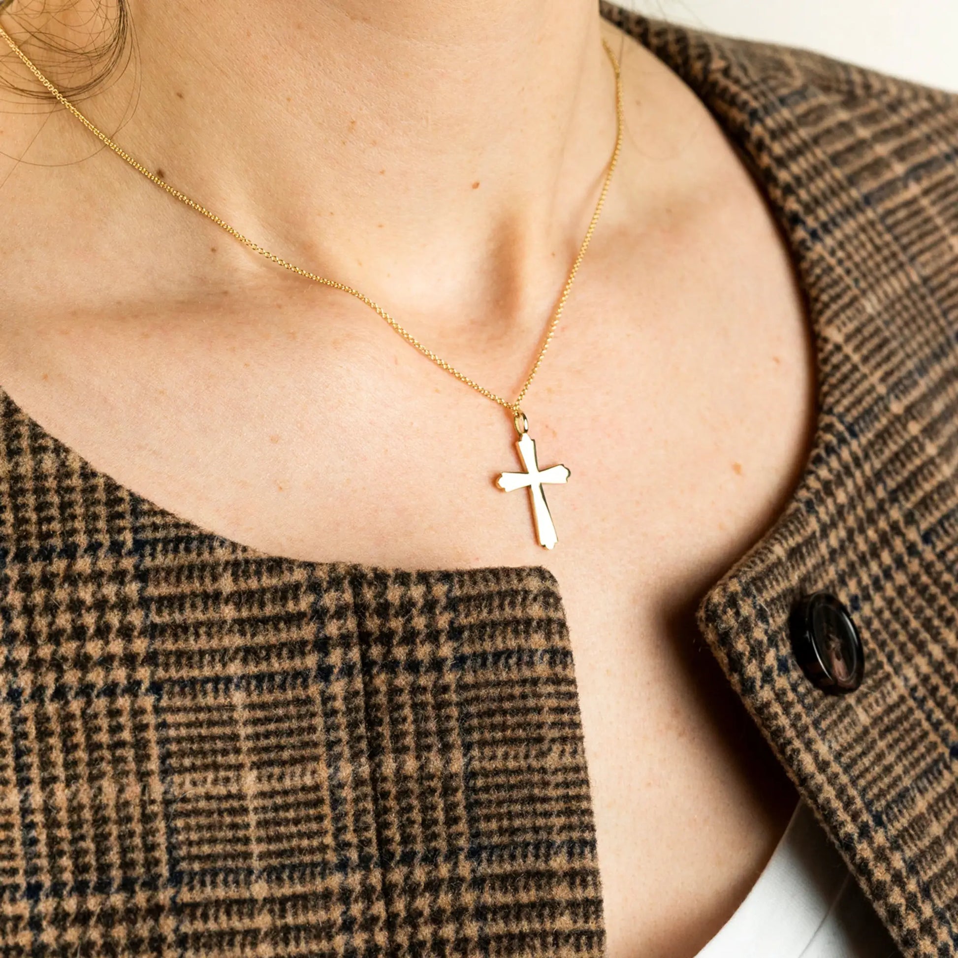 Gold cross necklace Imperium