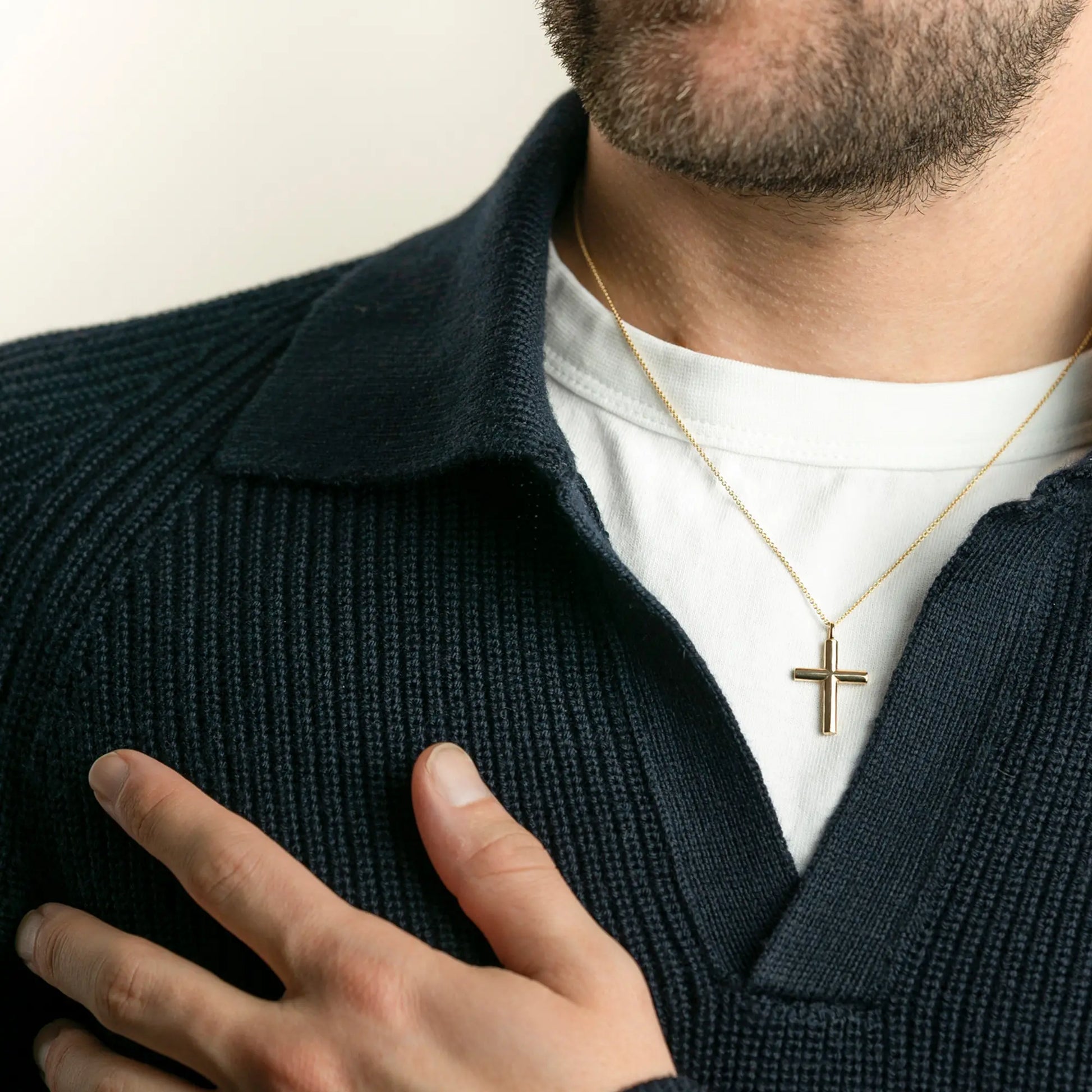 Shop gold cross necklace for men